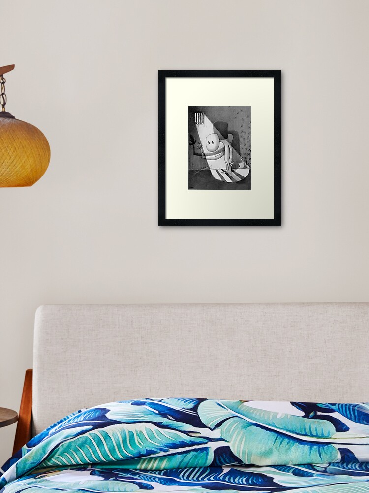 Thumbnail 1 of 7, Framed Art Print, the visitor designed and sold by LouiJover.