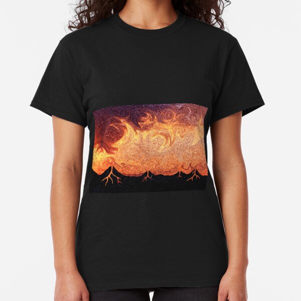 How Volcanoes are Made with Sky Lava Classic T-Shirt