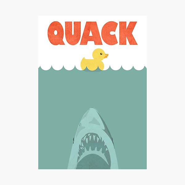 Jaws Rubber Duck 'Quack' Photographic Print
