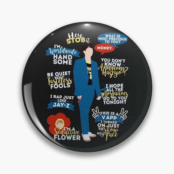 BTS Jin Quotes Pin