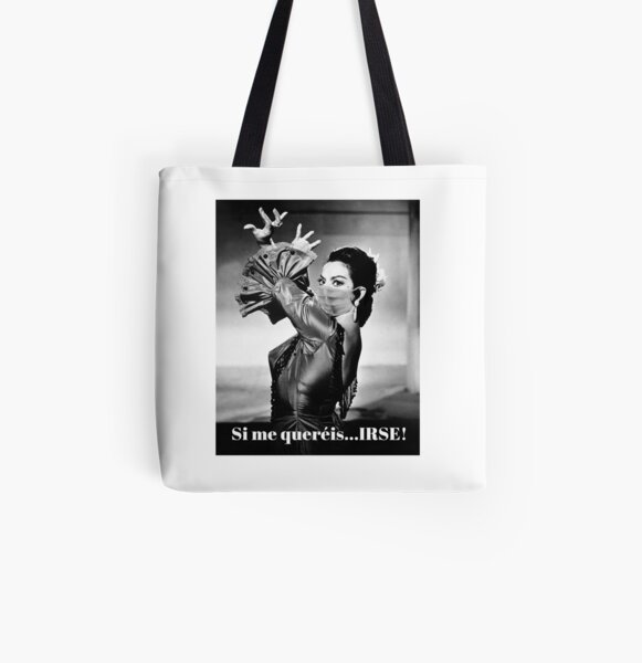 LOLA FLOWERS arte y olé Bolsa estampada de tela