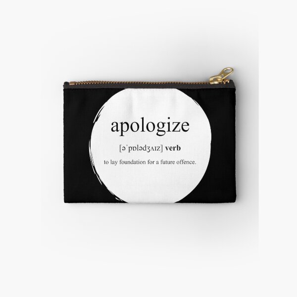 Item preview, Apologize Definition | Dictionary Collection designed and sold by Designschmiede.