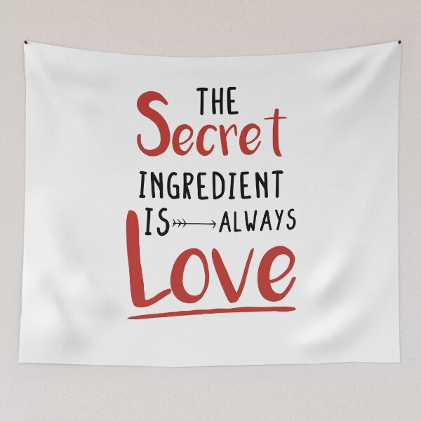 Item preview, The Secret Ingredient Is Always Love - Kitchen Wood - Farmhouse Kitchen - Farmhouse -  designed and sold by Noussairox.