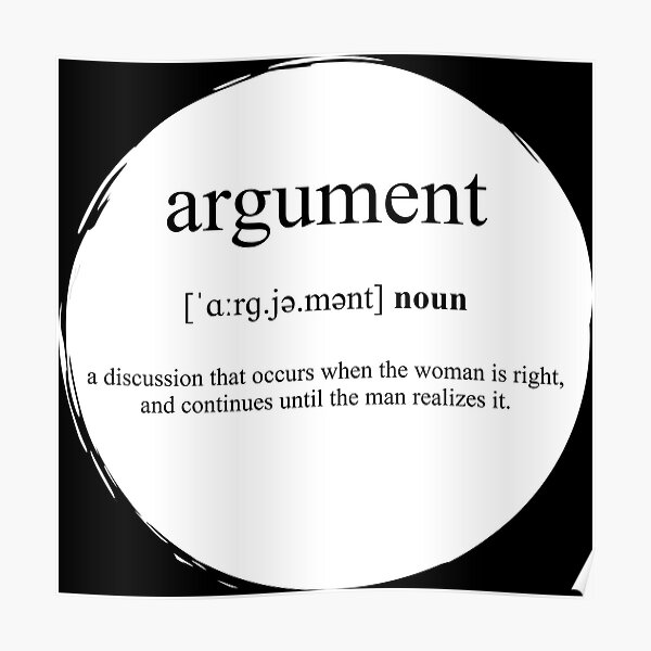 "Argument Definition Dictionary Collection" Poster for Sale by