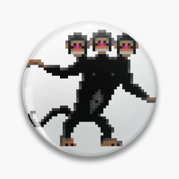 Item preview, Three-Headed Monkey Pattern (Monkey Island) - Clothing, gadgets & face masks designed and sold by spegnilcomputer.