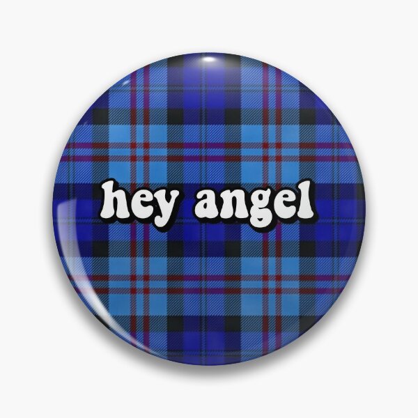Item preview, hey angel | blue plaid designed and sold by -wiseowl-.