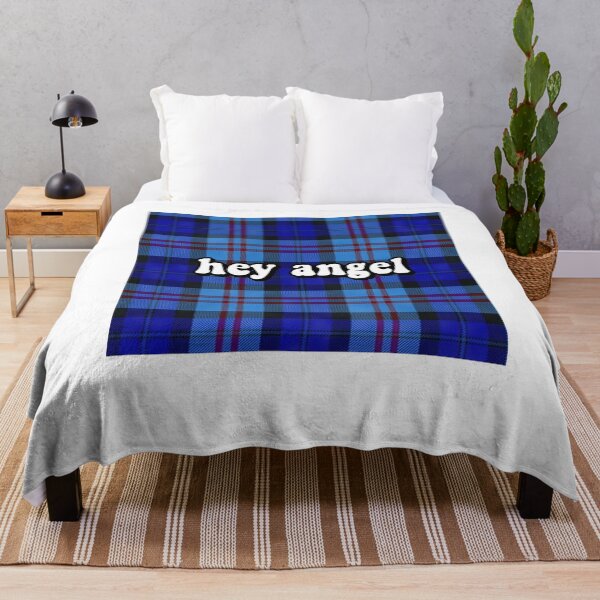 Item preview, hey angel | blue plaid designed and sold by -wiseowl-.