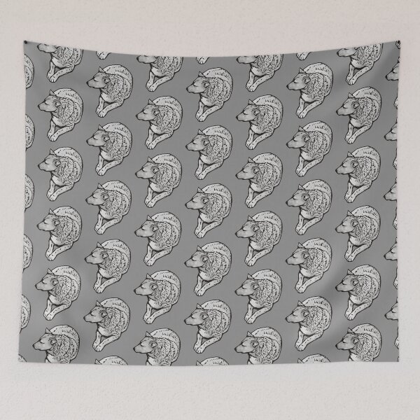 Item preview, Sitting Dog Gray Scale designed and sold by sifis.