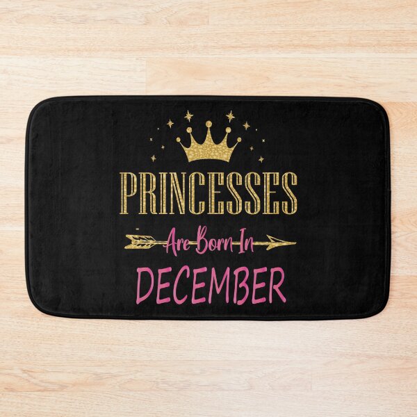 Item preview, Princesses Are Born In December Cute Girls Birthday Party print designed and sold by Grabitees.