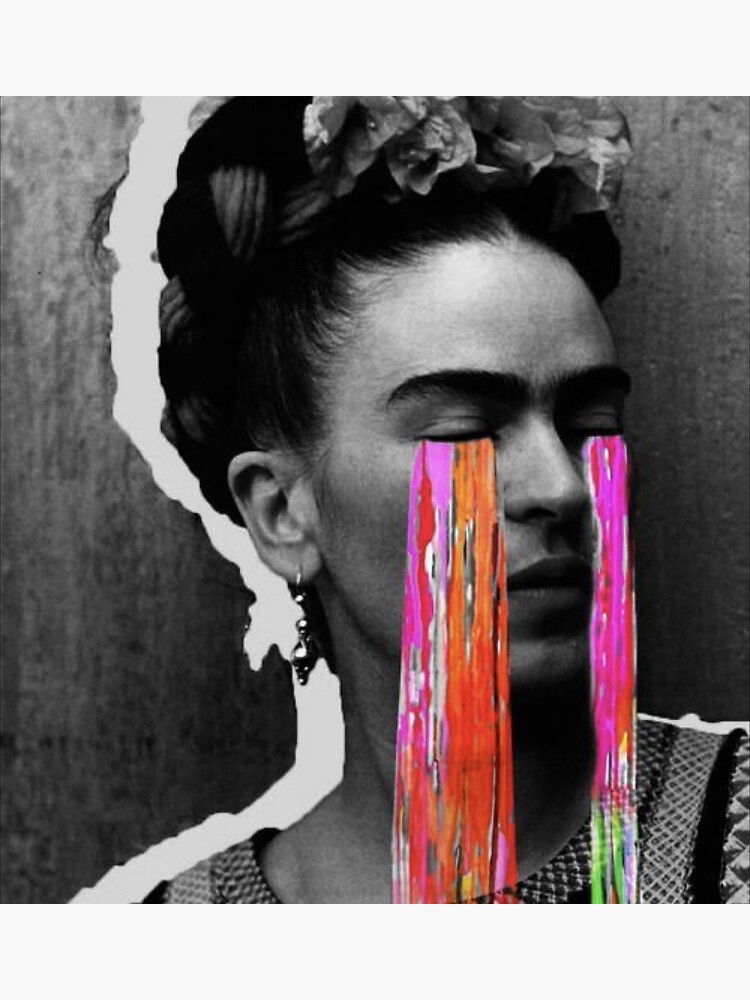 Impression sur toile « Frida Kahlo noir et blanc », par asun5 | Redbubble