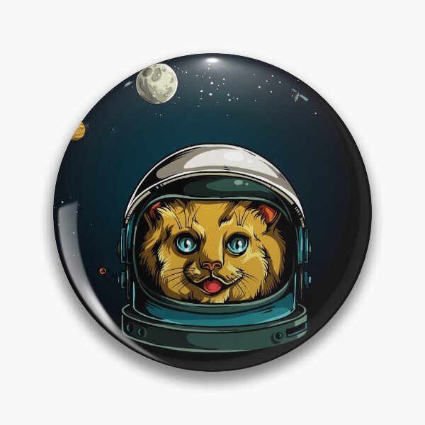 Item preview, Space Kitty Astronaut Cat  designed and sold by headpossum.