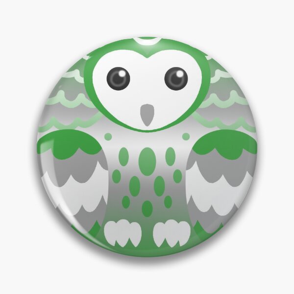 Item preview, Grey Aromantic Pride Owl designed and sold by FurvaNoctua.