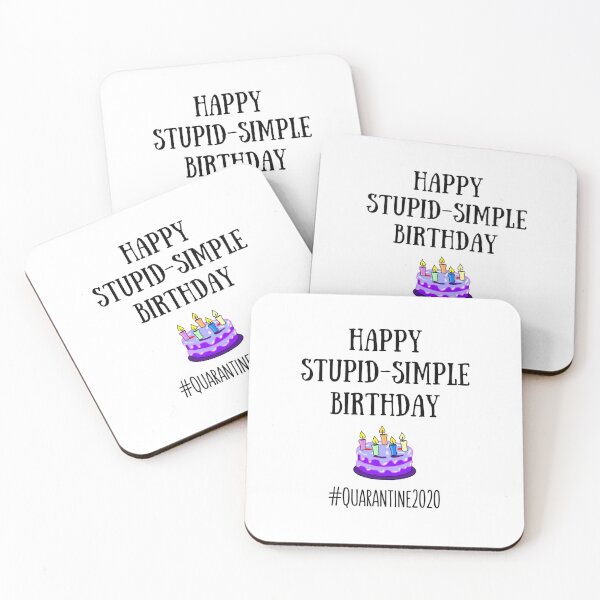 Item preview, Lockdown Birthday Gift - Quarantine Birthday Gift - Funny Birthday - Funny T-Shirt - Funny Coffee Mug - Happy Stupid-Simple Birthday designed and sold by TheGreekGuy.