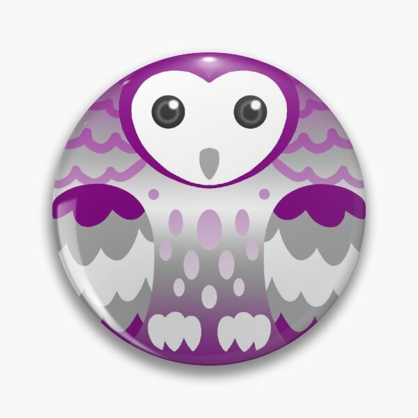Item preview, Grey Asexual Pride Owl designed and sold by FurvaNoctua.