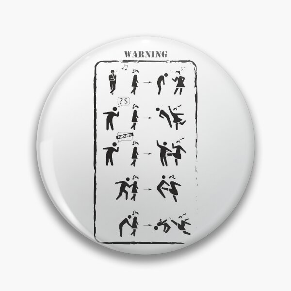 Item preview, Street harassment - Warning black pictograms designed and sold by Manikool.
