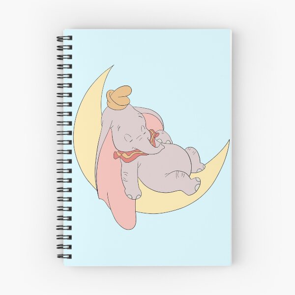 Item preview, cute sleeping baby elephant on moon designed and sold by Narniax.