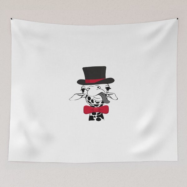 Item preview, Stylish Giraffe with Red Bow Tie, Noued Papillon, Cute Gift for Fathers Day, Animal Wearing Black Hat, Funny Gift for Fathers Day, Cool Present for Boyfriend designed and sold by Annona-.