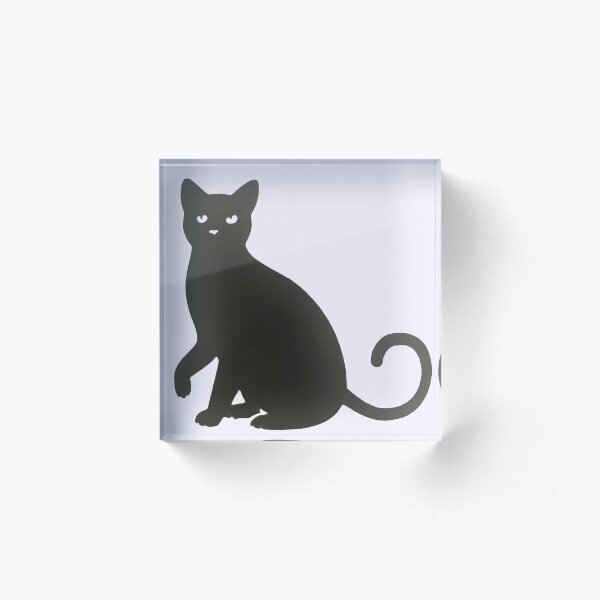 Black Cat. Acrylic Block