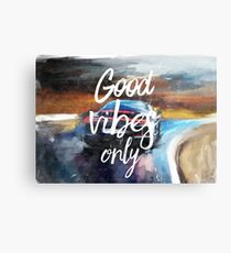 Good vibes only sport Metal Print