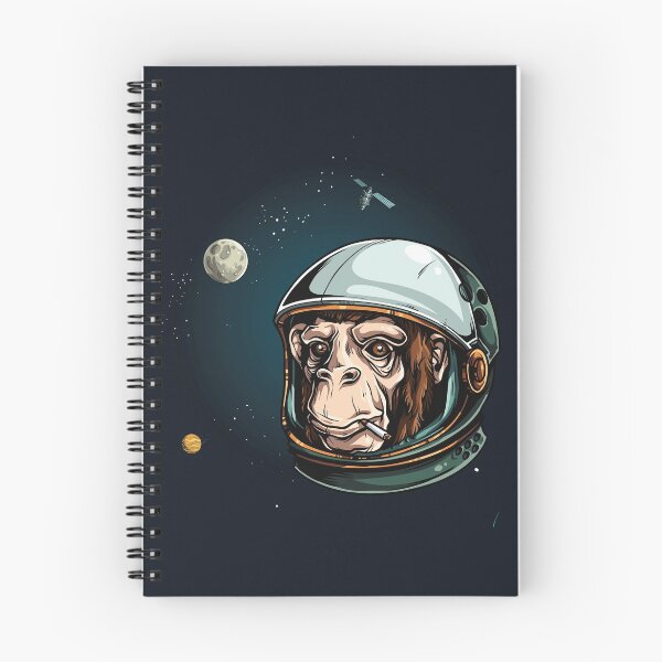 Item preview, Space Monkey Astronaut Chimp designed and sold by headpossum.