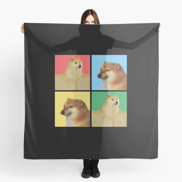 Virgin Vs Chad Scarves Redbubble - scarf doge roblox
