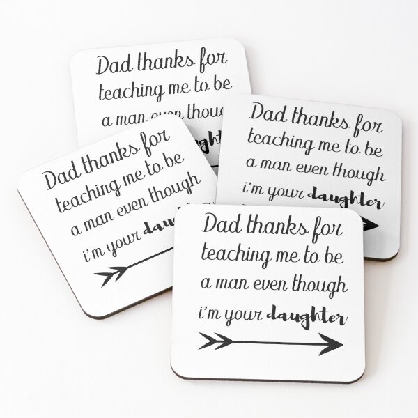 Item preview, dad thanks for teaching me to be a man even though i'm your daughter / Father's day designed and sold by GLOW BUYGLOW.