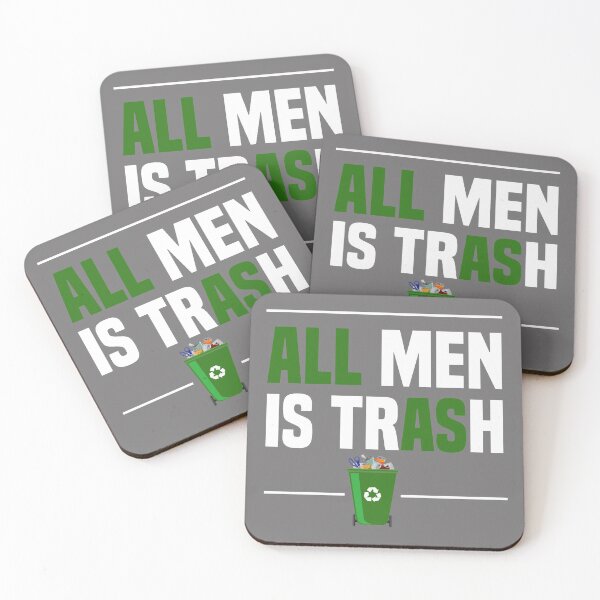 Item preview, all Men Is Trash Funny Gift for Men Tshirt designed and sold by Naufaal.