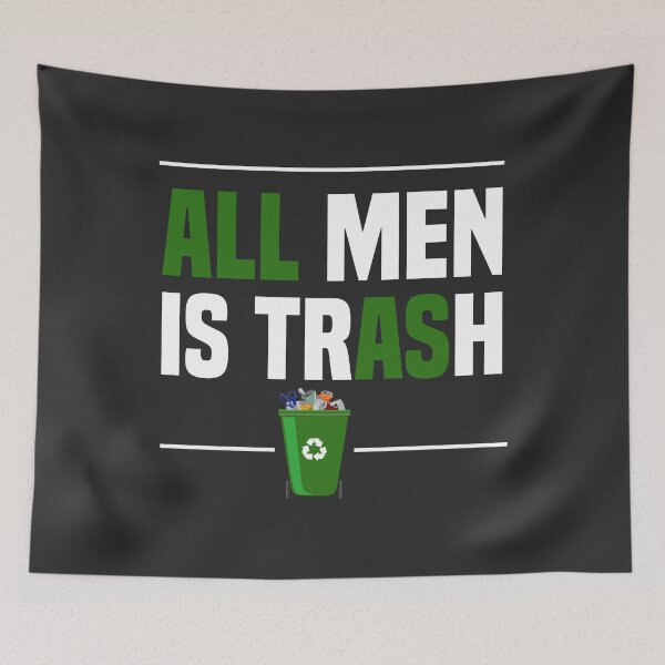 Item preview, all Men Is Trash Funny Gift for Men Tshirt designed and sold by Naufaal.