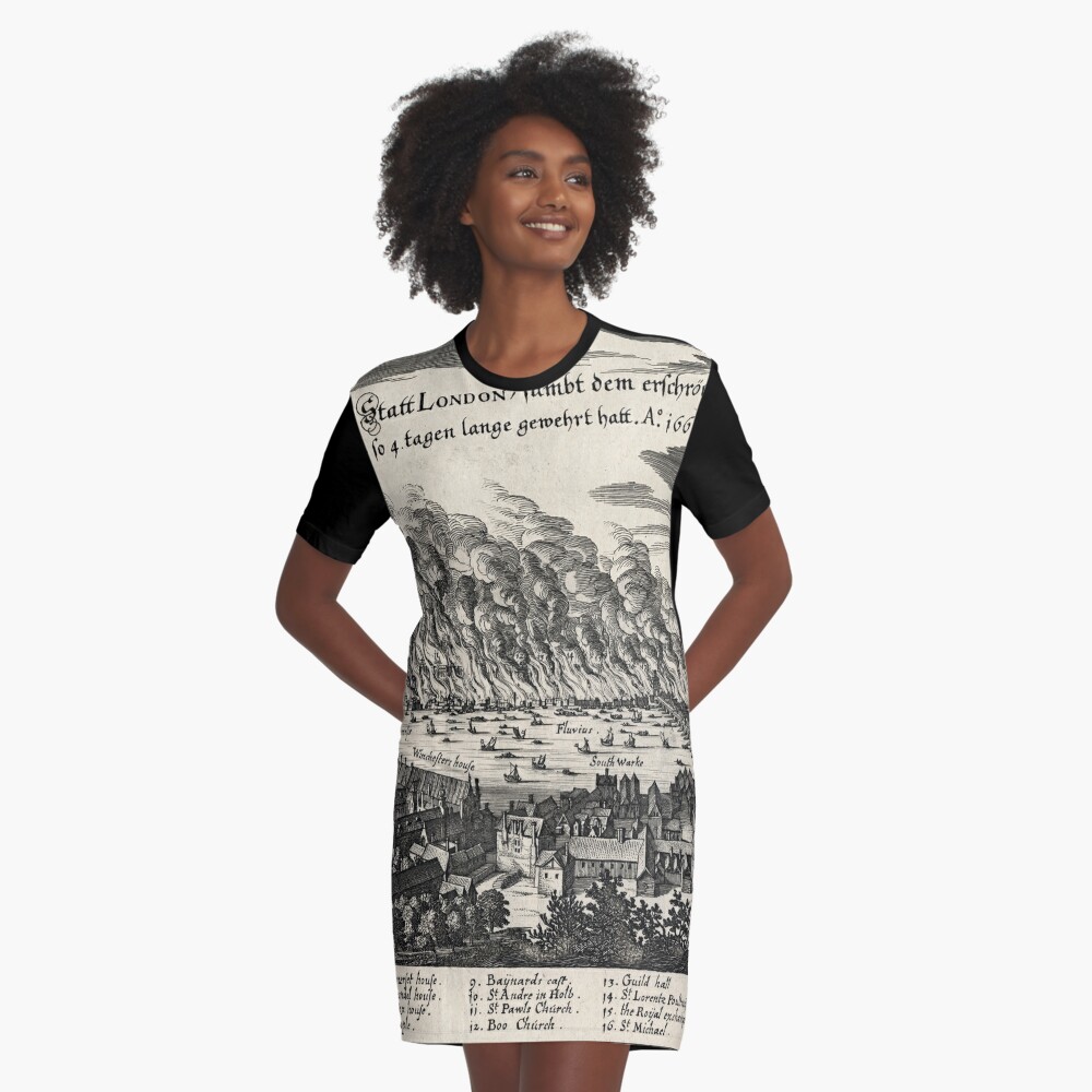 Item preview, Graphic T-Shirt Dress designed and sold by AntiqueImages.