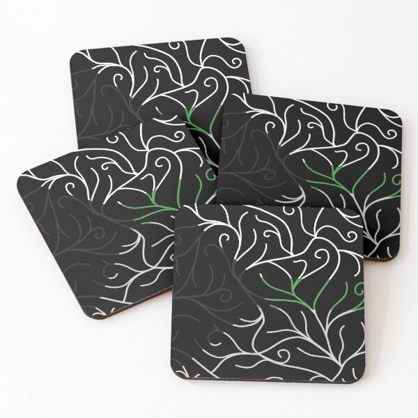 Item preview, Black Velvet, Demiromantic Flag Vines designed and sold by StephOBrien.