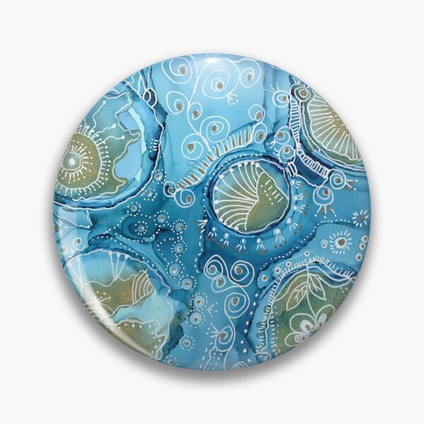 Item preview, Blue Doodled Bubbles designed and sold by marge080808.