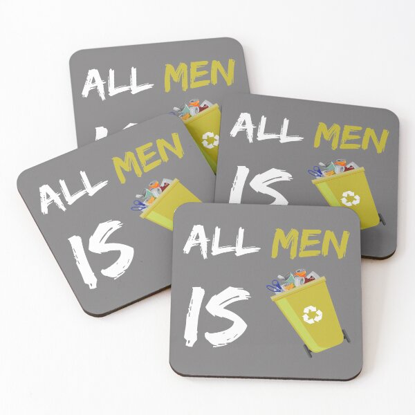 Item preview, all Men Is Trash Funny Gift for Men Tshirt designed and sold by Naufaal.