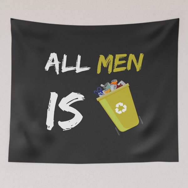 Item preview, all Men Is Trash Funny Gift for Men Tshirt designed and sold by Naufaal.