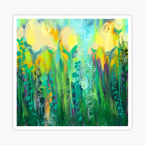 Yellow Tulip Meadow Sticker
