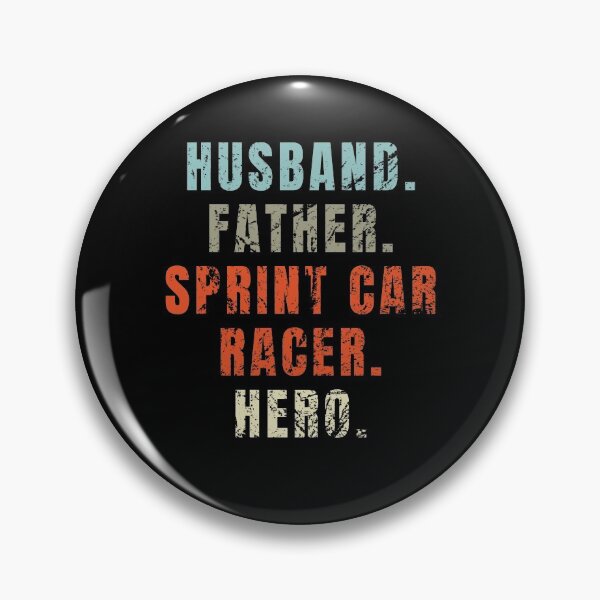 Item preview, Husband Father Sprint Car Racer Hero vintage Father's day designed and sold by Glorad.