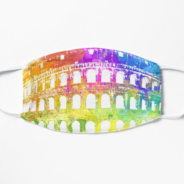 The Colosseum - Colourful Skyline Flat Mask