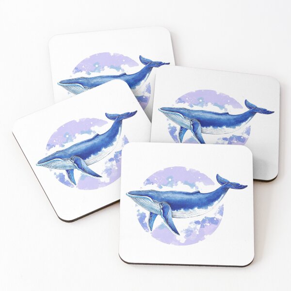 Item preview, Whale / Watercolor Whale / Blue Whale / Cute Whale designed and sold by AnnaWander.