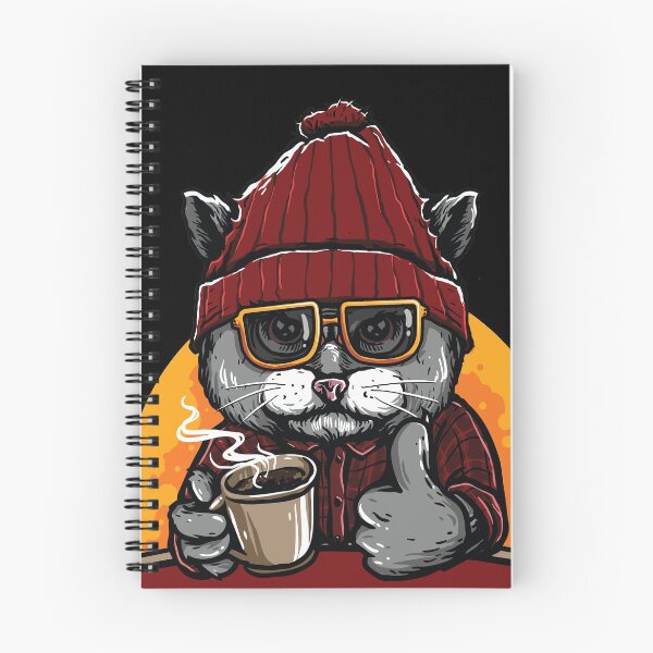Item preview, It`s Coffee time, cat in hat drinking hot coffee designed and sold by coffeeapparel.