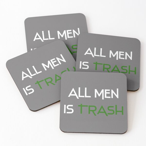 Item preview, all Men Is Trash Funny Gift for Men Tshirt designed and sold by Naufaal.