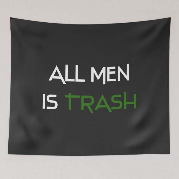 Item preview, all Men Is Trash Funny Gift for Men Tshirt designed and sold by Naufaal.