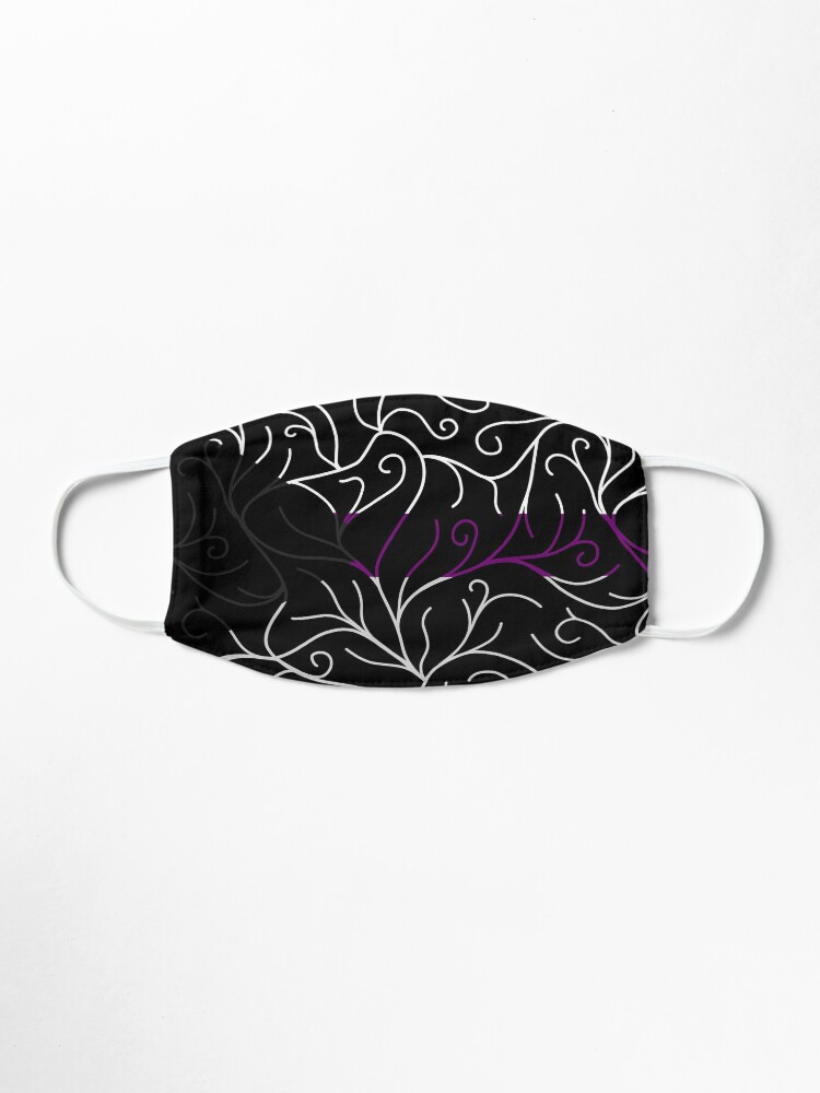 Alternate view of Black Velvet, Demisexual Flag Vines Mask