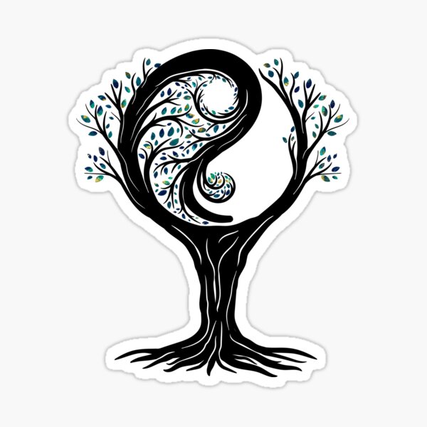 Stickers Arbre de Vie Ying et Yang