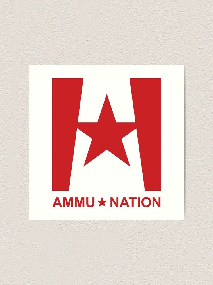 ammu nation gta v art print by forever midnite redbubble redbubble