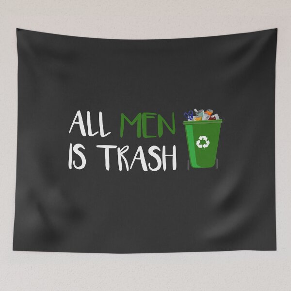 Item preview, all Men Is Trash Funny Gift for Men Tshirt designed and sold by Naufaal.