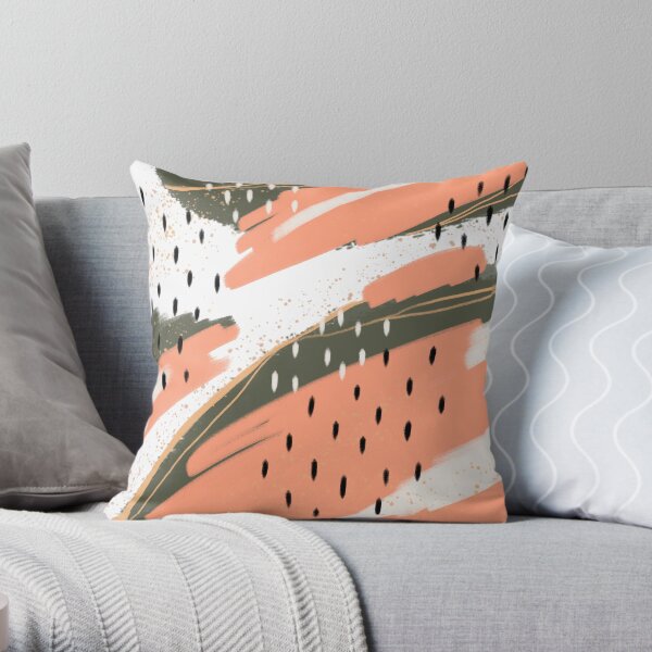 Flamingo camouflage Throw Pillow