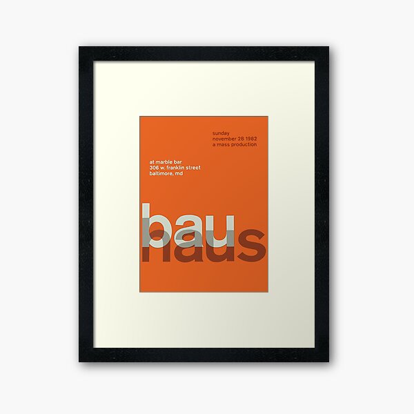 Item preview, bauhaus at the Marble Bar: 1982 poster designed and sold by Fairytale of DC.