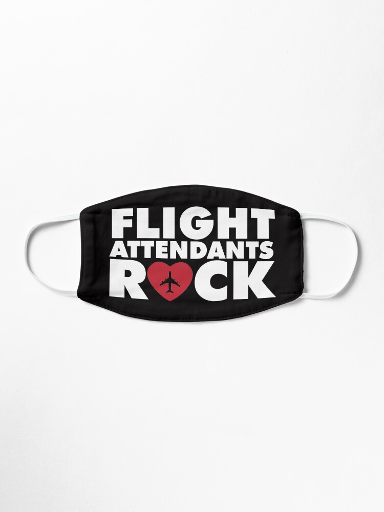 Alternate view of Flight Attendants rock with plane inside hearth Mask