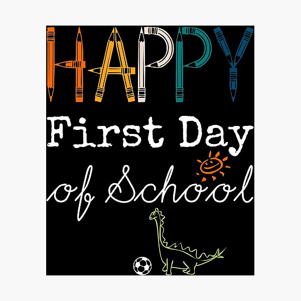 Item preview, Happy First Day of School - Funny Vintage Dinosaur Gift designed and sold by r-silver.