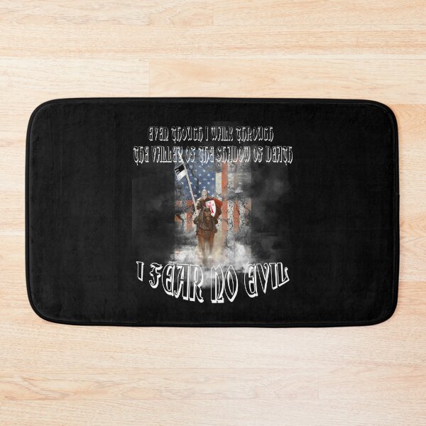 Item preview, Templar US Flag Cross Medieval Warrior Sword Knights Templar I Fear No Evil designed and sold by TopTeeShop.