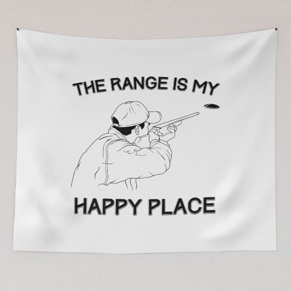 Item preview, Funny The Range Is My Happy Place Gun Lover graphic designed and sold by jakehughes2015.